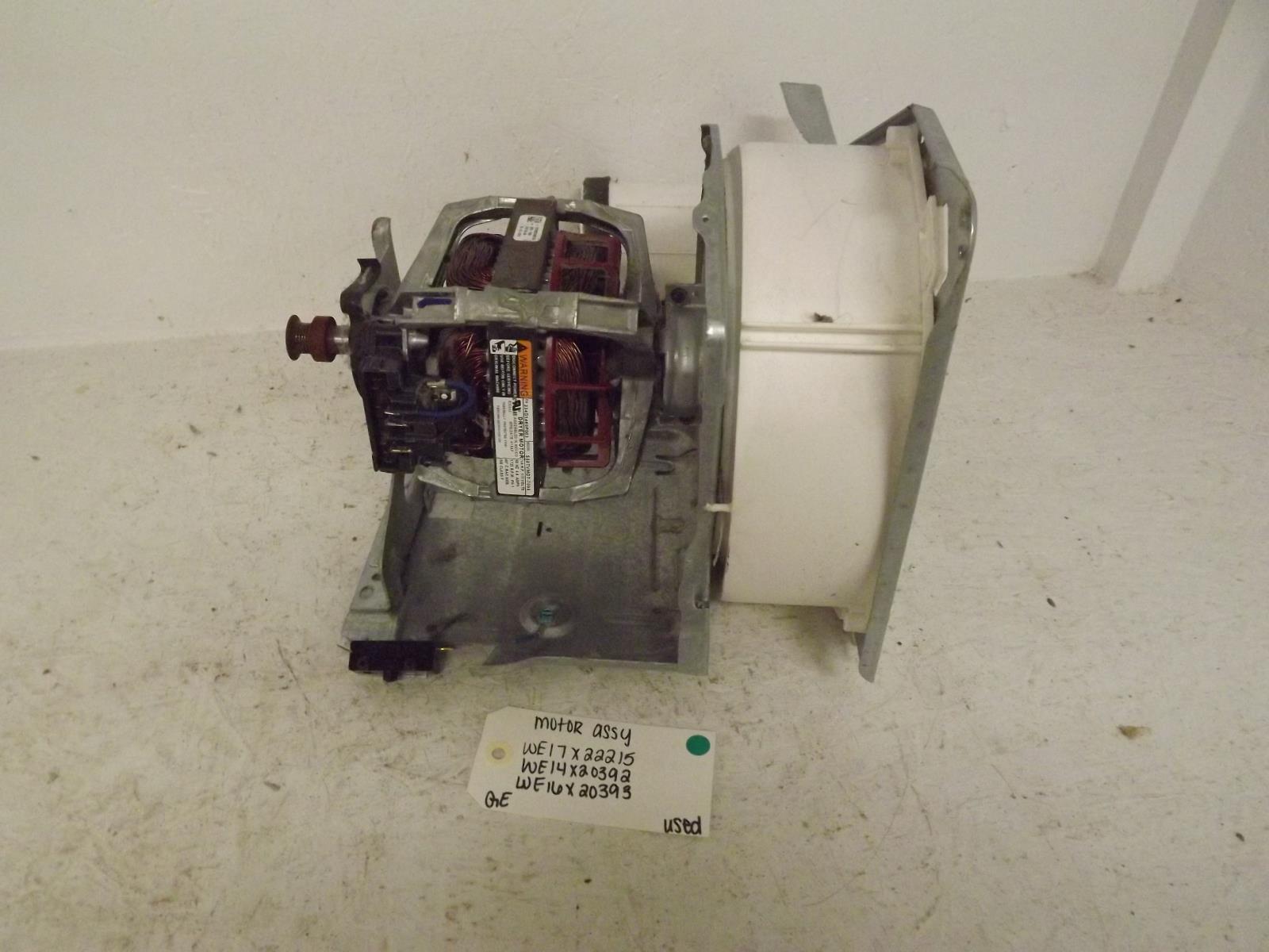 GE Dryer WE17X22215 WE14X20392 WE16X20393 Motor Assembly Used GE Dryer WE17X22215 WE14X20392 WE16X20393 Motor Assembly Used